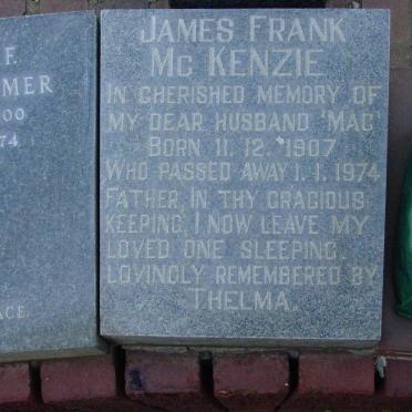 McKENZIE James Frank 1907-1974