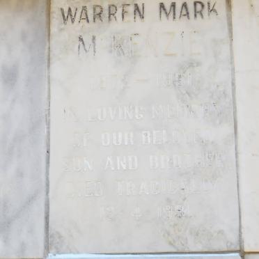 McKENZIE Warren Mark 1972-1991