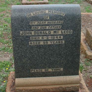 McLEOD John Donald -1944