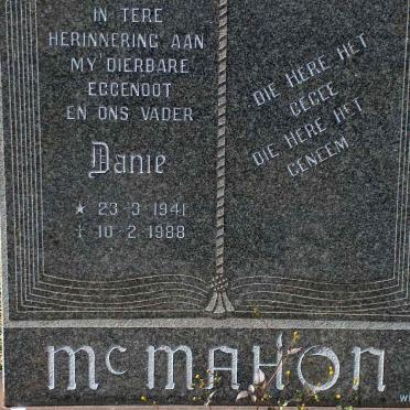 McMAHON Danie 1941-1988