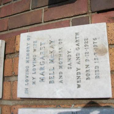 McKAY Margaret Bell 1922-1976
