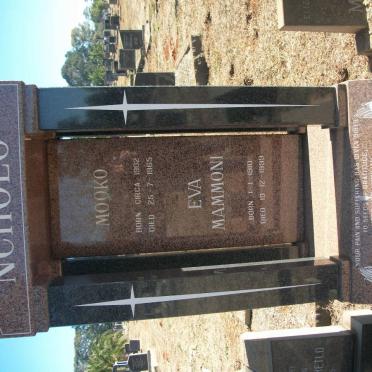 NCHOLO Mooko 1902-1965 &amp; Eva Mammoni 1910-1999