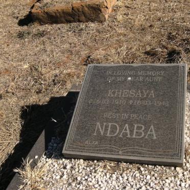 NDABA Khesaya 1910-1943