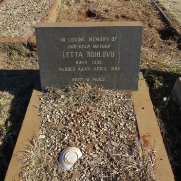 NDHLOVU Letta 1906-1949