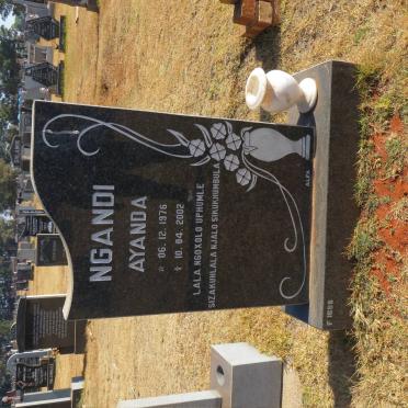 NGANDI Ayanda 1976-2002
