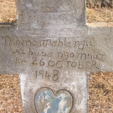 NGOMHLO Thomas Mahlangu Wasbuba -1948