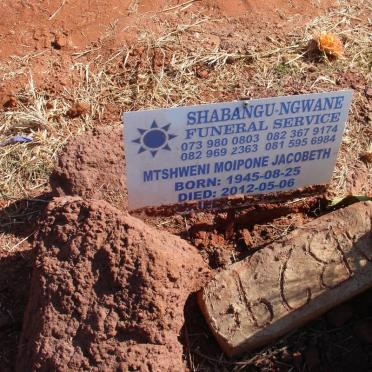 NGWANE Mtshweni Moipone Jacobeth, Shabangu 1945-2012