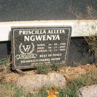 NGWENYA Priscilla Alleta 1966-2009