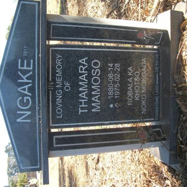 NGAKE Thamara Mamoso 1880-1975