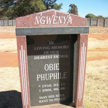NGWENYA Obie Phuphile 1950-2006