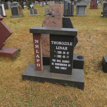 NHLAPO Thokozile Linah 1939-2002