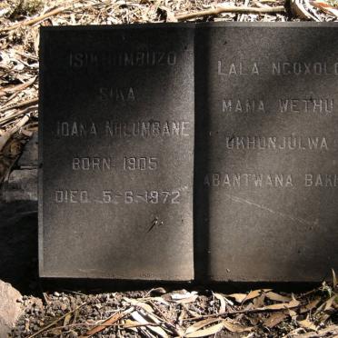 NHLUMBANE Joana 1905-1972
