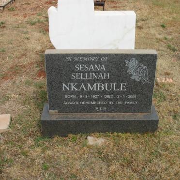 NKAMBULE Sesana Sellinah 1927-2008