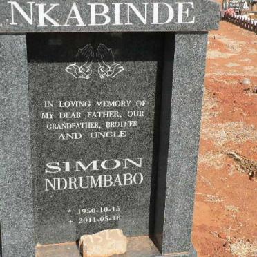 NKABINDE Simon Ndrumbabo 1950-2011