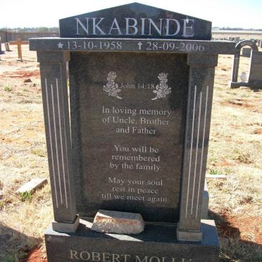 NKABINDE Robert Mollu 1958-2006