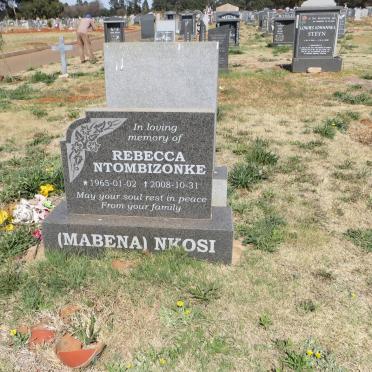 NKOSI Rebecca Ntombizonke nee MABENA 1965-2008