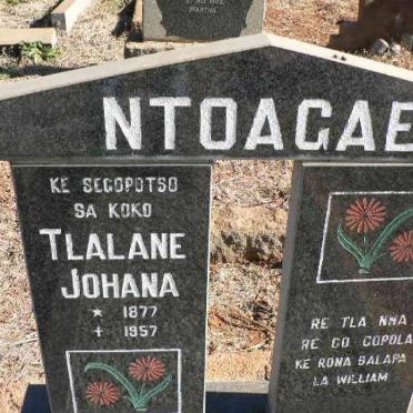 NTOAGAE Thlalane Johana 1877-1957
