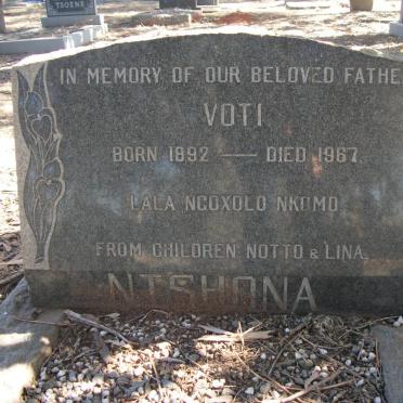 NTSHONA Voti 1892-1967