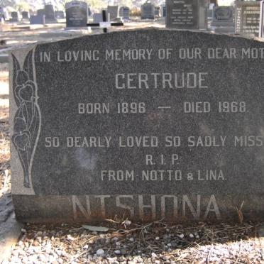 NTSHONA Gertrude 1896-1968