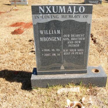 NXUMALO William Mbongeni 1966-2007