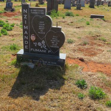 NZIMANDE Fumani P. 1987-2009