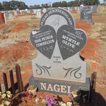 NAGEL Isak Petrus Cornelius 1940-2012 &amp; Myrtle Olive 1946-