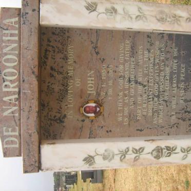 NAROONHA John, de 1950-2003