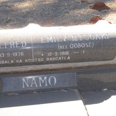 NAMO Makhudu Alfred 1914-1976 &amp; Emily Ntsoaki QOBOSE 1918-