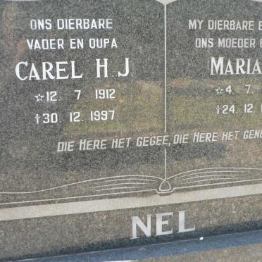 NEL Carel H.J. 1912-1997 &amp; Maria C. 1915-1981