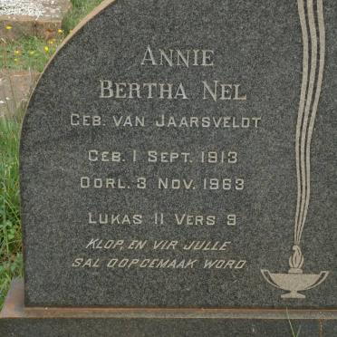 NEL Annie Bertha nee VAN JAARSVELDT 1913-1963