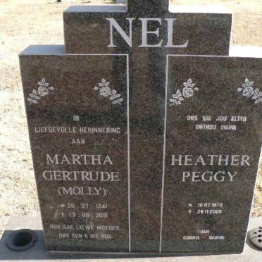 NEL Martha Gertrude 1941-2001 :: NEL Heather Peggy 1974-2006