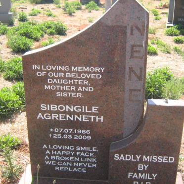NENE Sibongile Argrenneth 1966-2009