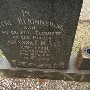 NEL Johanna E.M. nee PRETORIUS 1884-1957