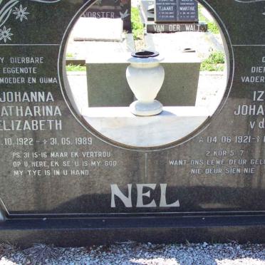 NEL Izak Johannes v d M 1921-1991 &amp; Johanna Catharina Elizabeth 1922-1989