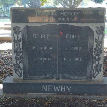 NEWBY George 1884-1941 &amp; Ethel 1886-1967