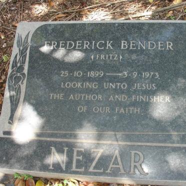 NEZAR Frederick Bender 1899-1973