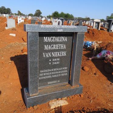 NIEKERK Magdalena Magrietha, van 1941-2013