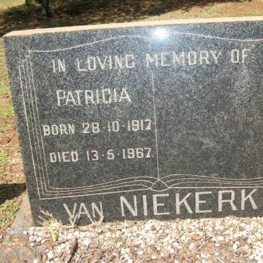 NIEKERK Patricia, van 1917-1967