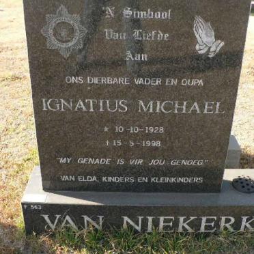 NIEKERK Ignatius Michael, van 1928-1998