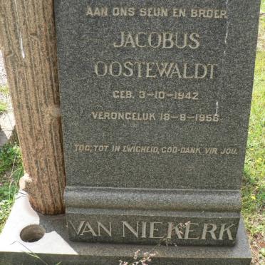 NIEKERK Jacobus Oostewaldt, van 1942-1956
