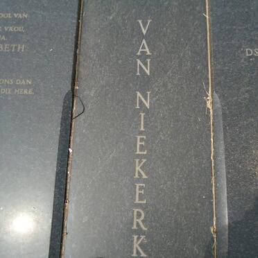 NIEKERK, Marthinus Jacobus, van 1906-1988 &amp; Gesina Elizabeth 1912-1979
