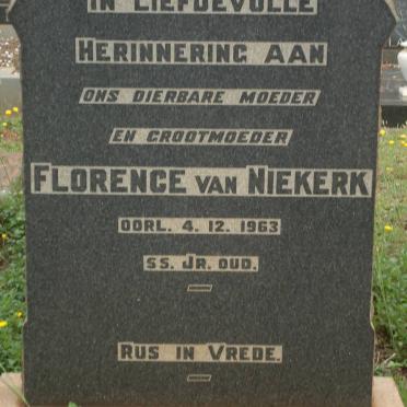 NIEKERK Florence, van -1963