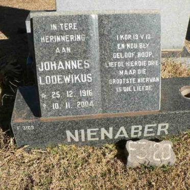 NIENABER Johannes Lodewikus 1916-2004