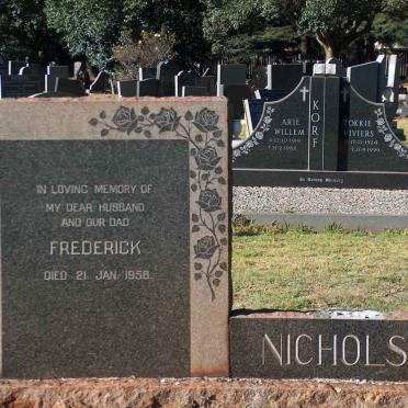 NICHOLSON Frederick -1958 &amp; Nell -1980 :: NICHOLSON Allan Frederick 1930-1998