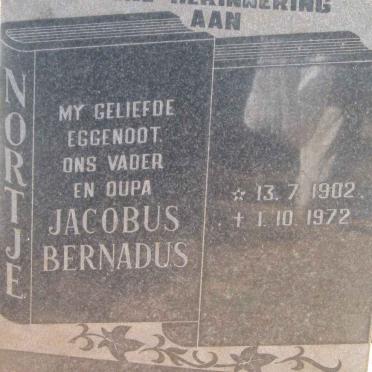 NORTJE Jacobus Bernardus 1902-1972