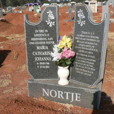 NORTJE Maria Catharina Johanna 1946-2013