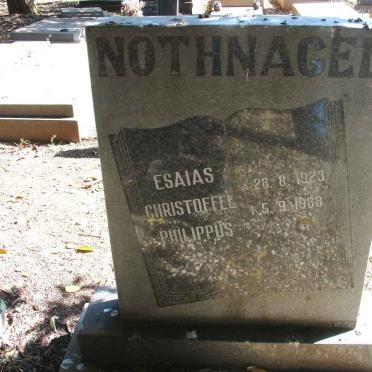 NOTHNAGEL Esaias Christoffel Philippus 1923-1988