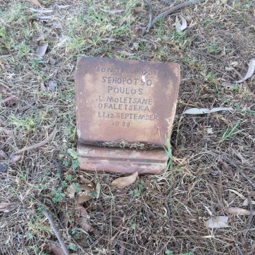 OFALETSEKA Paulos Sehopotso Moletsane 1930-1939