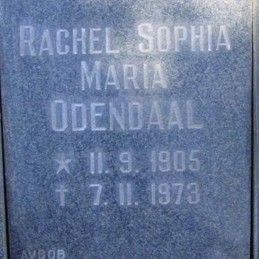 ODENDAAL Rachel Sophia Maria 1905-1973