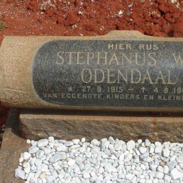 ODENDAAL Stephanus W.J. 1915-1967